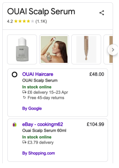 OUAI scalp serum - product ratings
